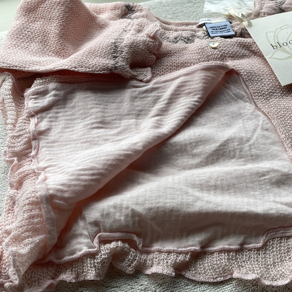 Baby set of 2 pieces brand new. 18-24 months. Bloom brand. Pink with gray design - Picture 6 of 8